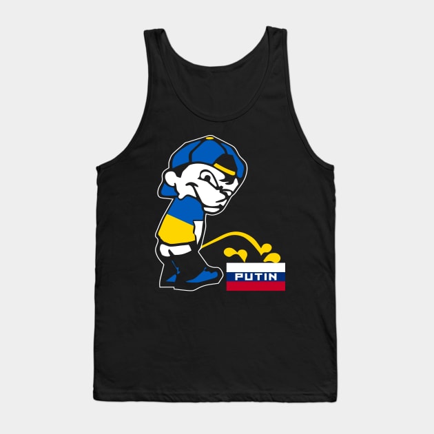 Ukraine Piss On Putin Tank Top by EthosWear